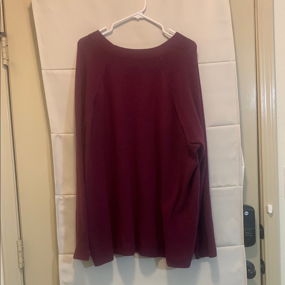 Sonoma Goods For Life Berry Purple Sweater 3X Plus Size Cozy Knit - Picture 13 of 15